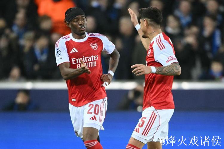 欧冠：马杜埃凯梅开二度 阿森纳3-0完胜布鲁日 6连胜居首